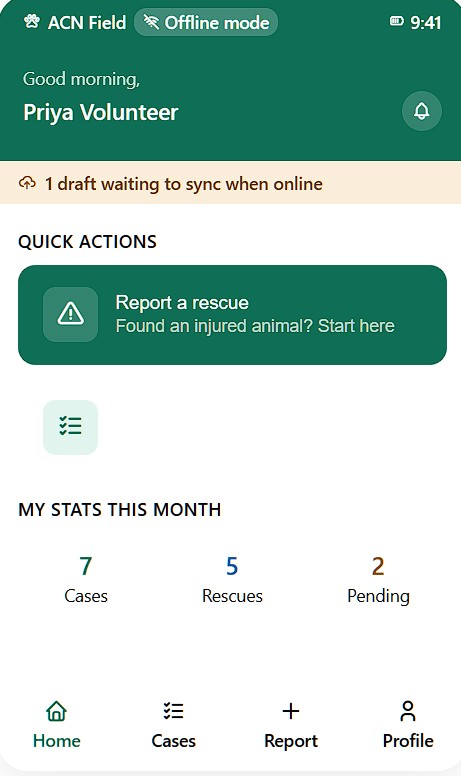 ACN Volunteer PWA Prototype